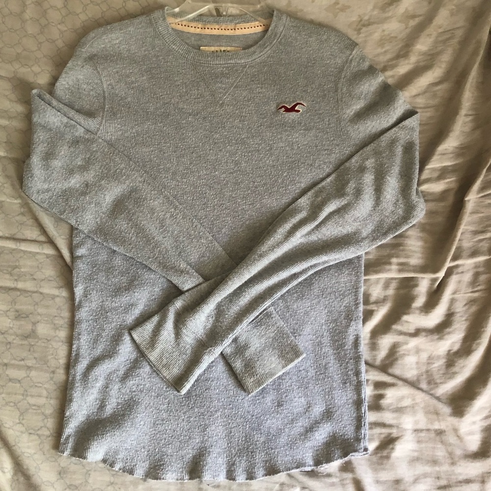 Hollister gray long sleeve thermal men’s small